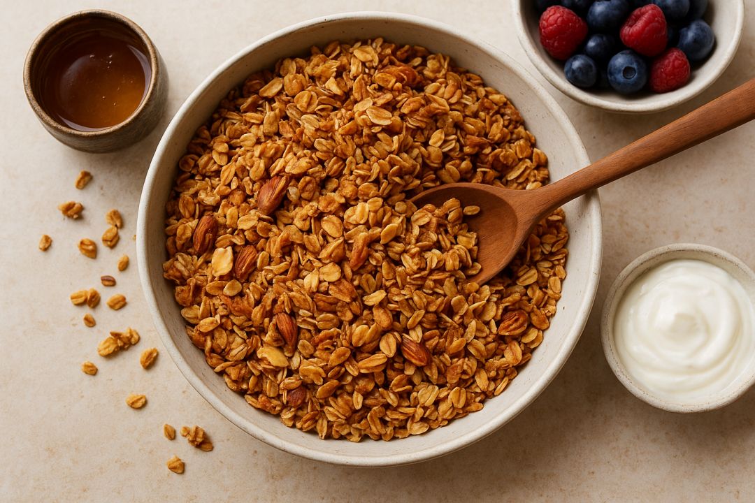 A Crunchy, Nutty Breakfast Delight – Honey Almond Granola