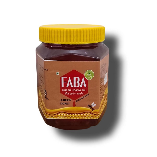 Ajwain flora honey 1kg jar from faba honey