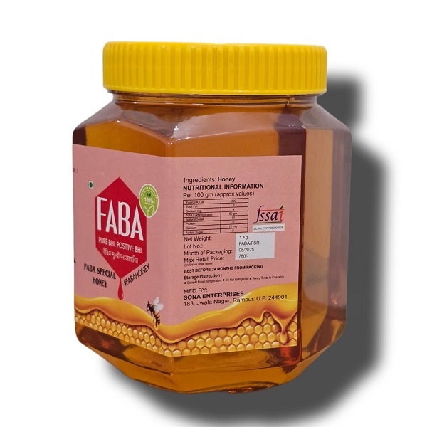 Faba Special honey 1kg jar from faba honey