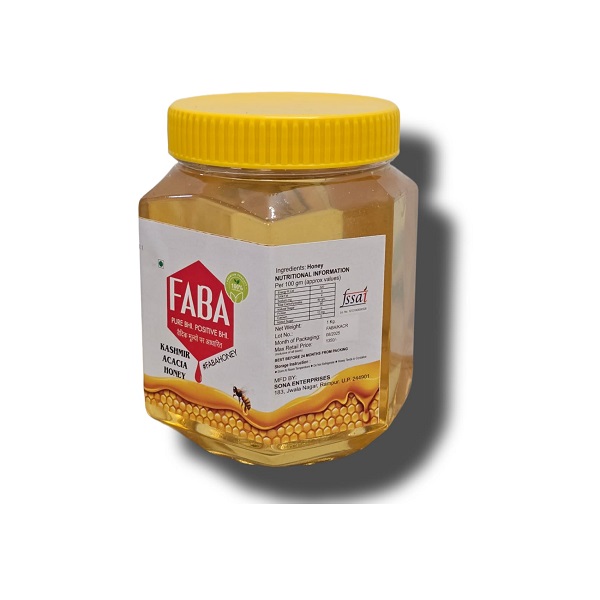 kashmir acacia flora honey 1kg jar of faba honey brand