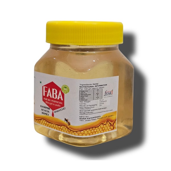 Kashmir Acacia honey 250gm Jar from faba honey