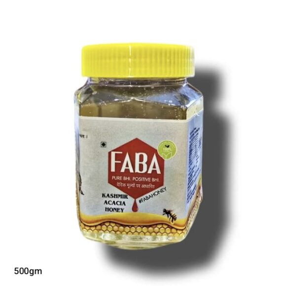 Kashmir Acacia honey 500gm Jar from faba honey