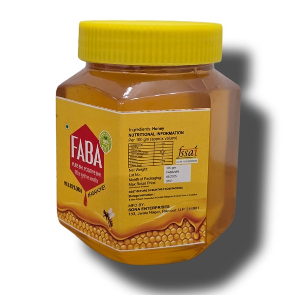 Multiflora honey 500gm Jar from faba honey