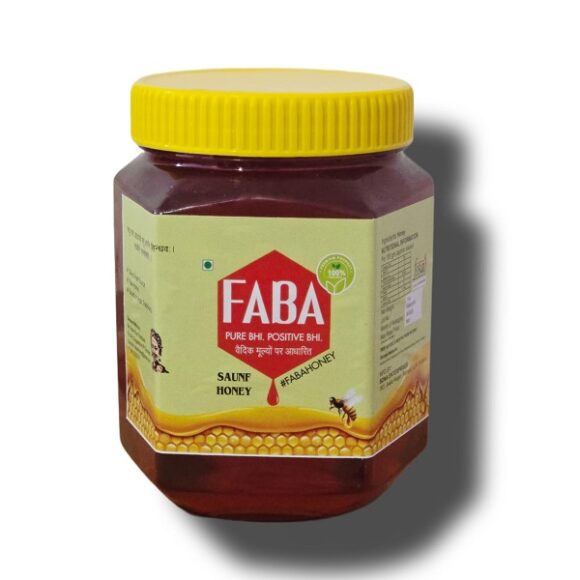 Saunf flora honey 1kg jar from faba honey