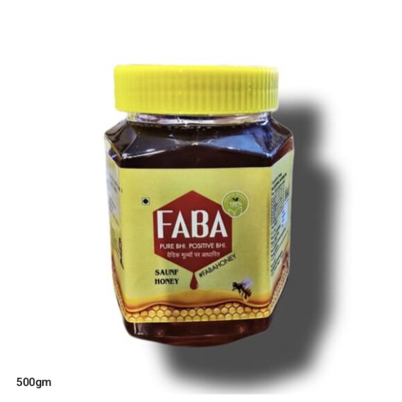 Saunf honey 500gm Jar from faba honey