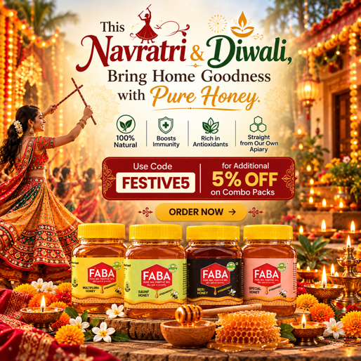 faba honey navratri and diwali  offer